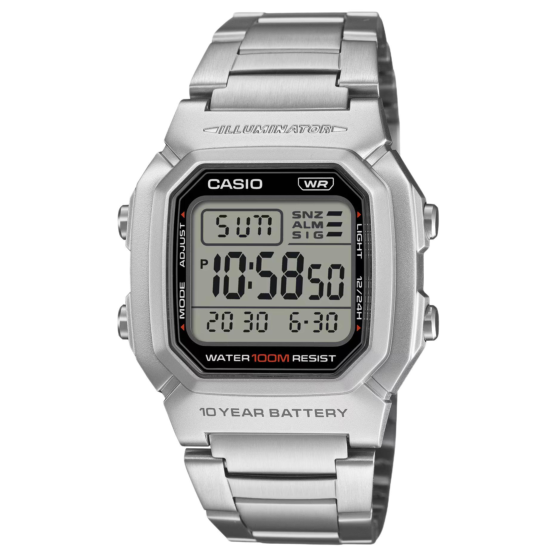 Casio Retro Square 100M Waterproof Dual