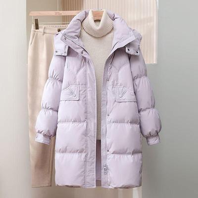 2025 Women's European Hooded Winter Down Jacket, Mid-Length Slimming Cape, Age-Defying Fashion Coat