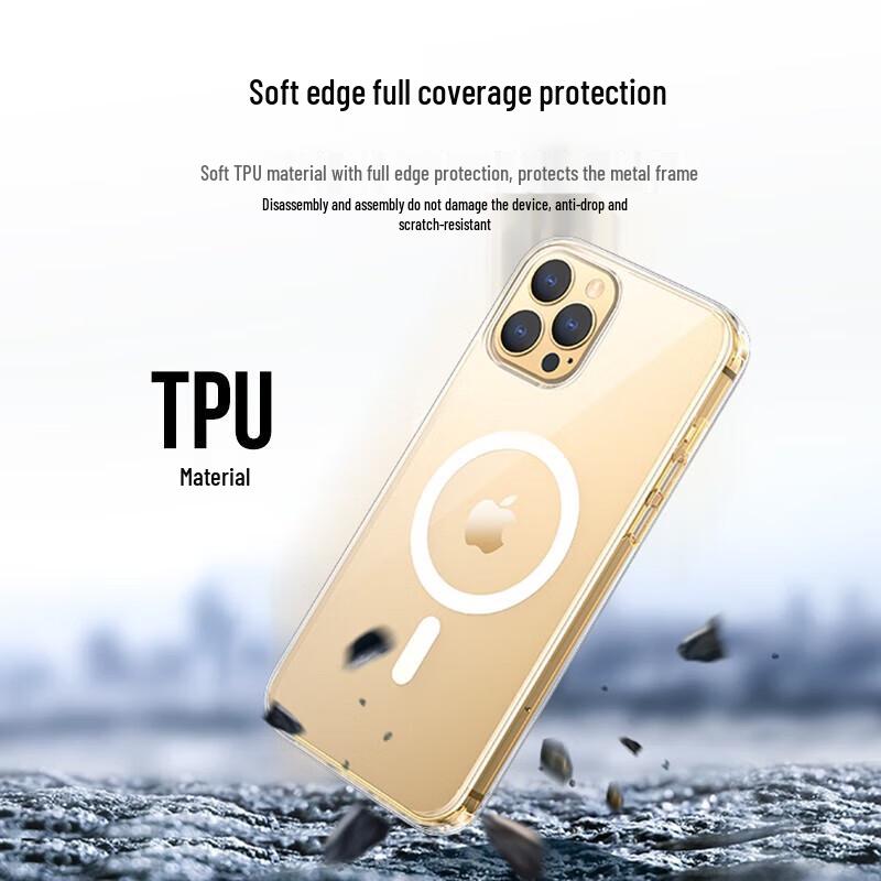 UGREEN MagSafe Compatible Clear Protective Case for iPhone 12 Series