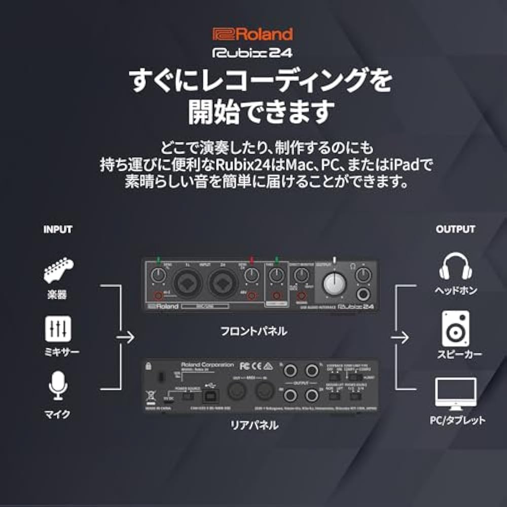 Roland USB audio interface Rubix24
