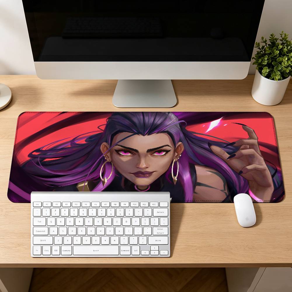 V-Valorant Game Mouse Pad Rubber Thicken Overlock Gaming Table Mat Office Computer Keyboard Pad PC Mousepad