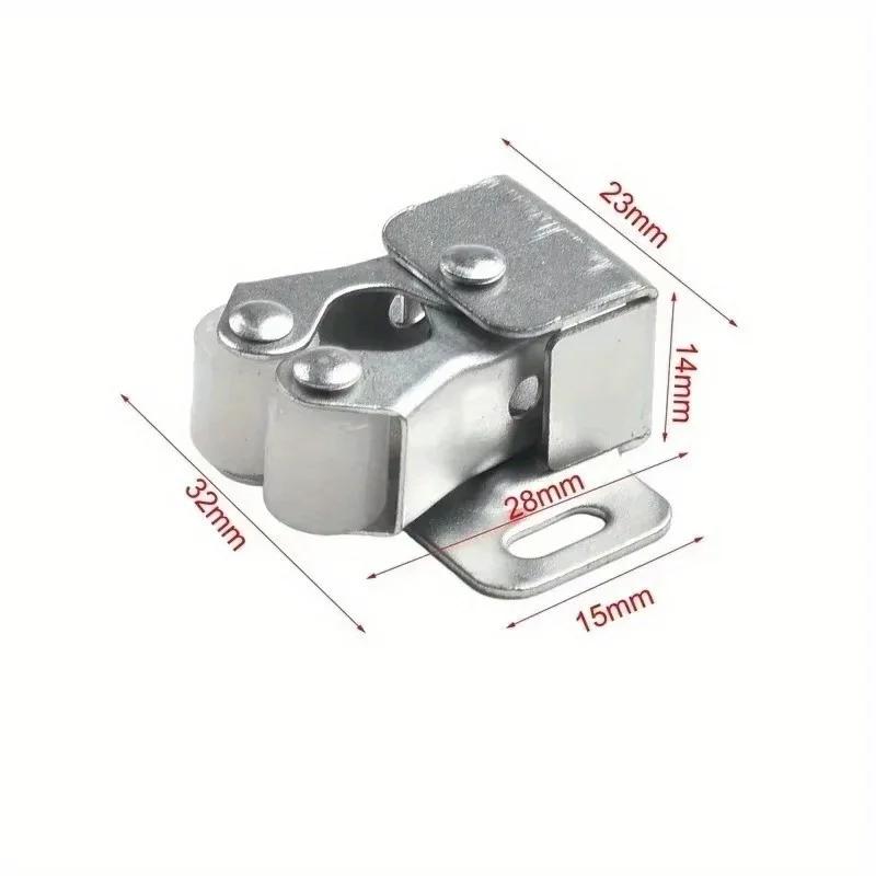 2Set Vintage Style Cabinet Door Roller Catch Latch Accessories Suitable For Wardrobe, Lock And Buckle