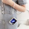 Tulip Flower Flip 6 5 Bracelet Wrist Strap Case Luxury Shell Pattern for Samsung Galaxy Z Flip 6 5 4 3 Z5 Z6 5G Cases Cover