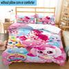 Heartsping Doll And Friends Fantasy 3pcs Bedding,Including 1pc Duvet Cover And 2pcs Pillowcases Perfect for Christmas,Ideal for Bedroom, Dormitory