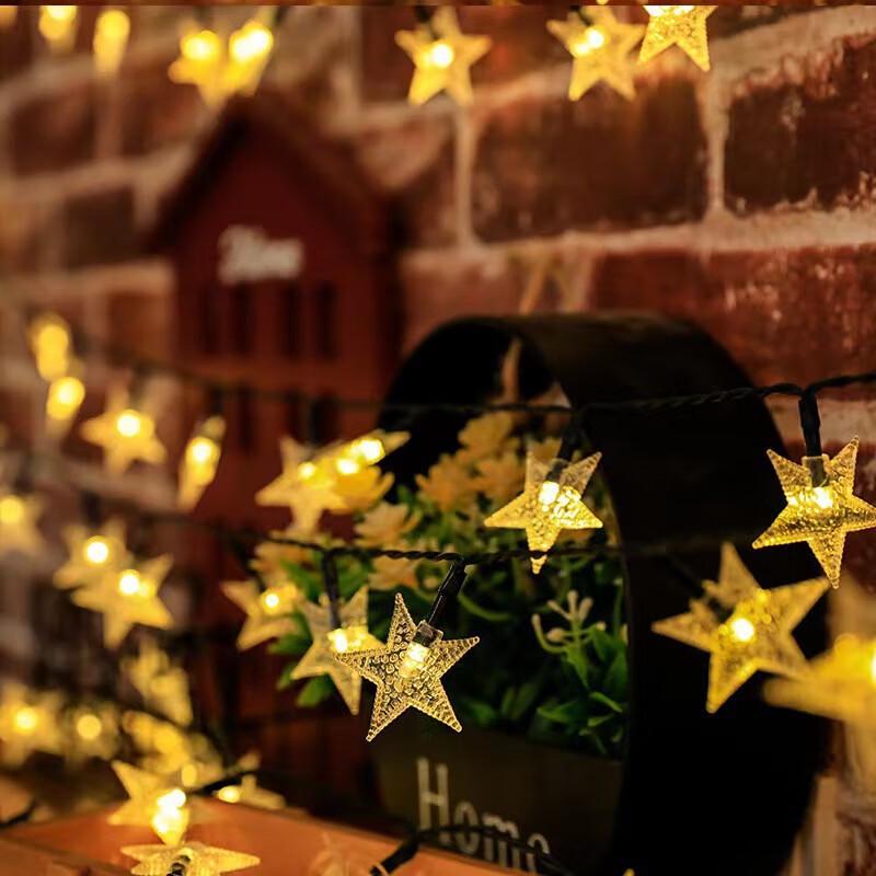 Jingyu LED Solar Star String Lights
