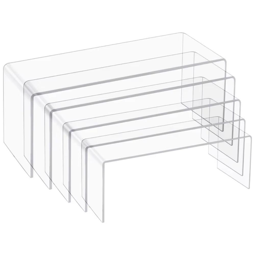 5Pcs Transparent Acrylic Cupcake Display Stands Set Refrigerator Desserts Storage Rack  Wedding