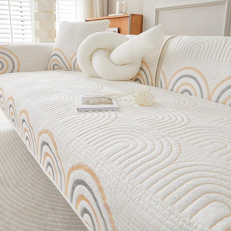 2025 Washed Cotton Sofa Cushion Universal Non-slip Pure Cotton Seat Cushion Cotton Sofa Cover Sofa Cover Cloth