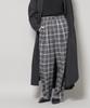 Nano Universe Ombre Check Tuck Pants be paired with other F 010 Black Women's (Can items) 673-5227320
