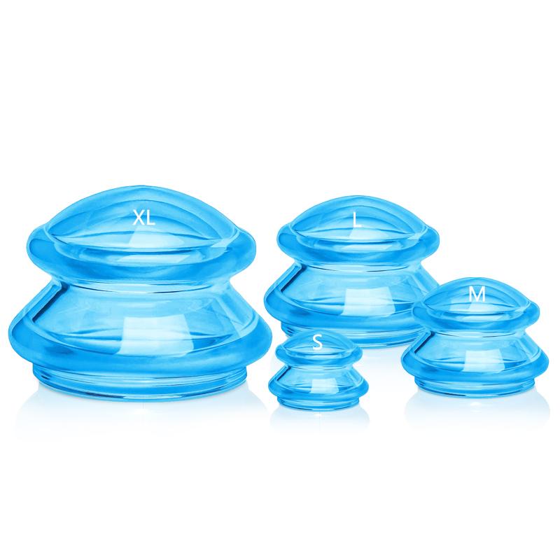 7pcs Jars Premium Transparent Vacuum Suction Massage Cupping  AntiCellulite Ventosa Body Facial Cup Weight Loss Chinese Therapy