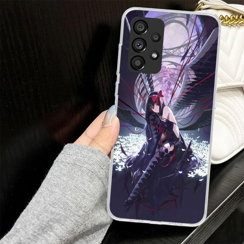Madoka Magica Homura Case for Samsung Galaxy A52 A42 A32 A22 A12 A51 A50 A02S Phone Cover A41 A31 A21S A40 A30S A20E A10S A71