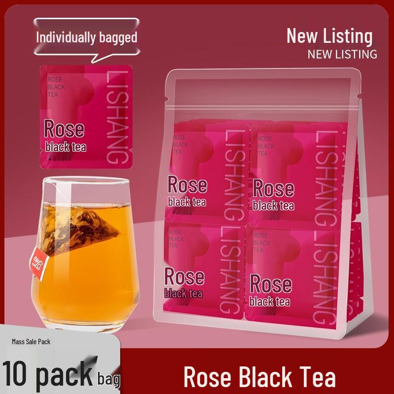 Double Petal Red Rose Keemun Black Cold Brew Tea Bags