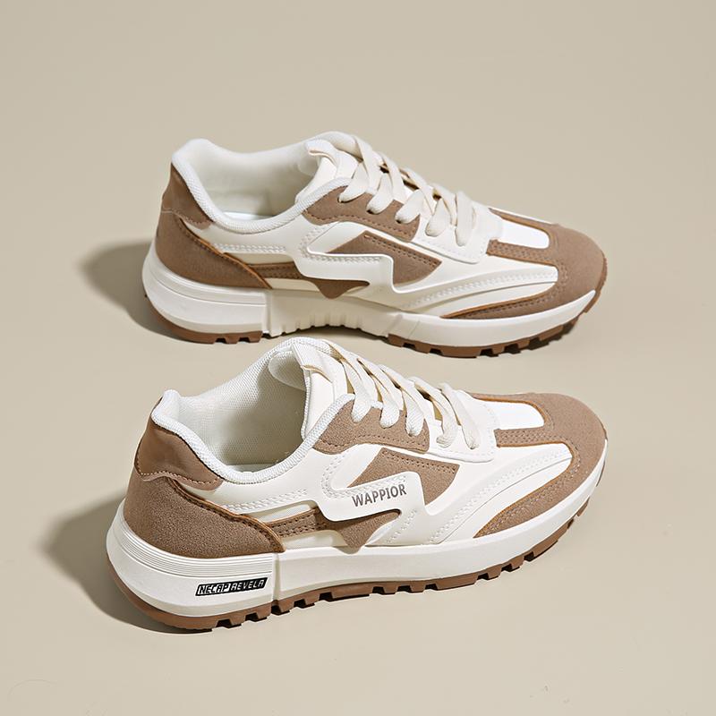 Fashion CRLAYDK Designer Womens Chunky Sneakers Tennis Walking Leather Work Fashion Shoes Comfortable Casual Sports Ladies Trainers