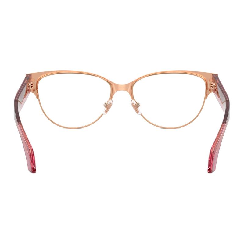 Versace Temple logo metal cat eye optical glasses women's gold 65976338 VE13181412-Gold 53/15/140 - h.39
