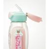 Skater Water Bottle with Straw 530ml Disney Princess 23 Straw Water Bottle One Push for Children Girls PDSH6DX-A