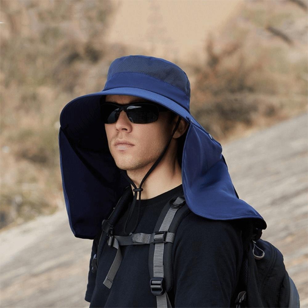 Cloth Women Visor Cap Neck Protection Fisherman Hat Casual Summer Bucket Hat  Outdoor