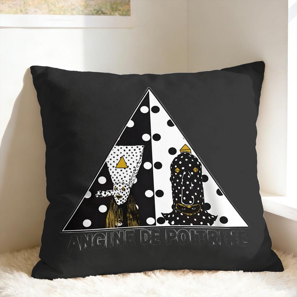 Angine De Poitrine ROCK Band Pillow Case Square Pillow Cover Funny Cushion Cover For Living Room Sofa