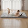 Japanese Tatami Mat, Full Size Foldable Japanese Tatami Mattress, Futon Mattress with Storage Bag & Fastener, 9-Layer Floor Mat for Sleeping, Dorm,