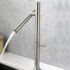 Rubinetto per Lavello da Cucina Acciaio Inossidabile 304 Miscelatore Acqua Fredda e Calda Monocomando Rotazione 360° Cartuccia Ceramica