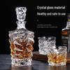 Carved Glass Whiskey Decanter