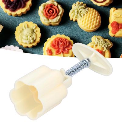 Cake Mold DIY Decorative Mold No BPA Hand‑Pressed Food‑Grade ABS for Kitchen for Home for Biscuits for Mooncake for Bath