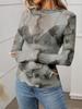 European American Women's High Neck Y2K Mesh Top - Sexy See-through Long Sleeve T-shirt