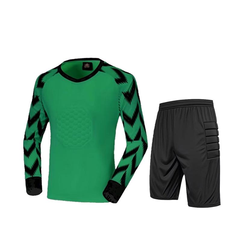 Goalkeeper Uniform with Anti-Fall and Anti-Collision Sponge Padding for Football Training