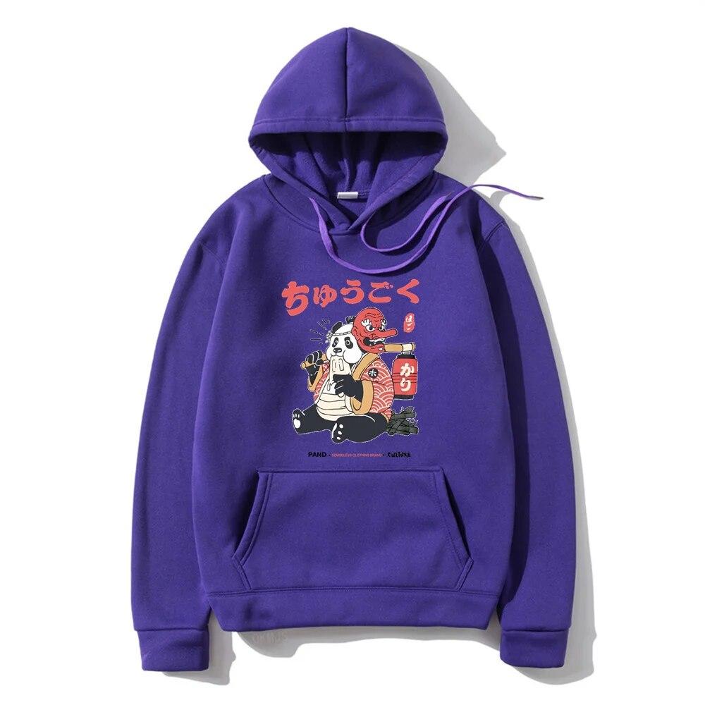 Hip Hop Harajuku Unisex's Hoodies Japanese Kanji Cartoon Hoodie Autumn Winter Funny Hooded Street Style Casual Sweatshirt Clothing