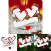 Double Vibrant Heart Resin Hanging Tags For Artistic Christmas Ornamentation Tree
