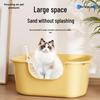 Caixa de Areia para Gatos Semi-Fechada Extra Grande - Design Anti-Transporte Bandeja para Cocô