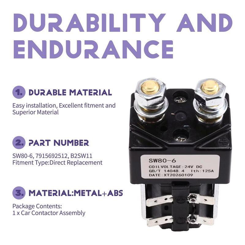 For Linde 7915692512 For Albright SW80-6, B2SW11 24V Contactors Solenoid Relay Switches