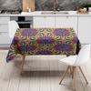 Colorful Mandala TableclothDecorative Floral Print Polyester Table Cover Unique Home Textile for Dining Room or Kitchen