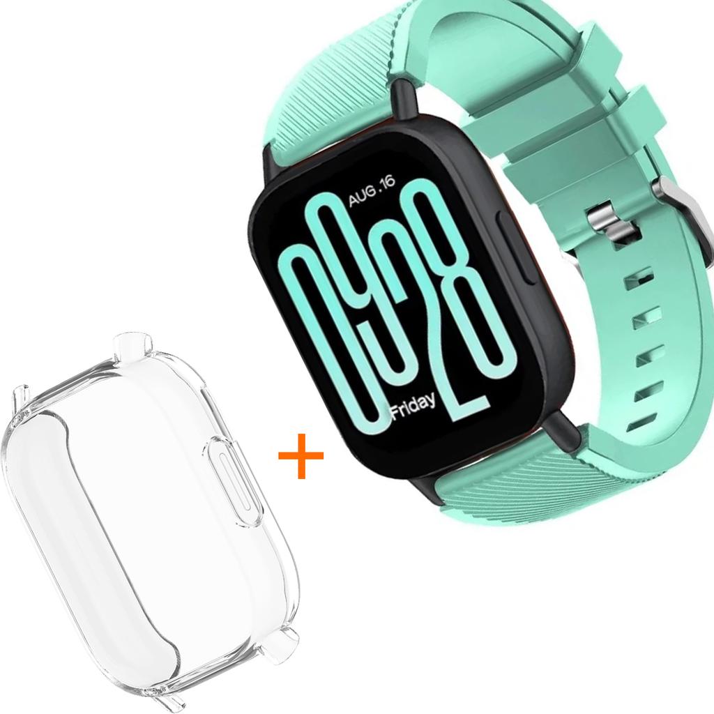 Silicone Strap With TPU Case For Xiaomi Redmi Watch 5 Active Lite Smart Watch Wrist Band And Case For Redmi Watch 5 Active Lite