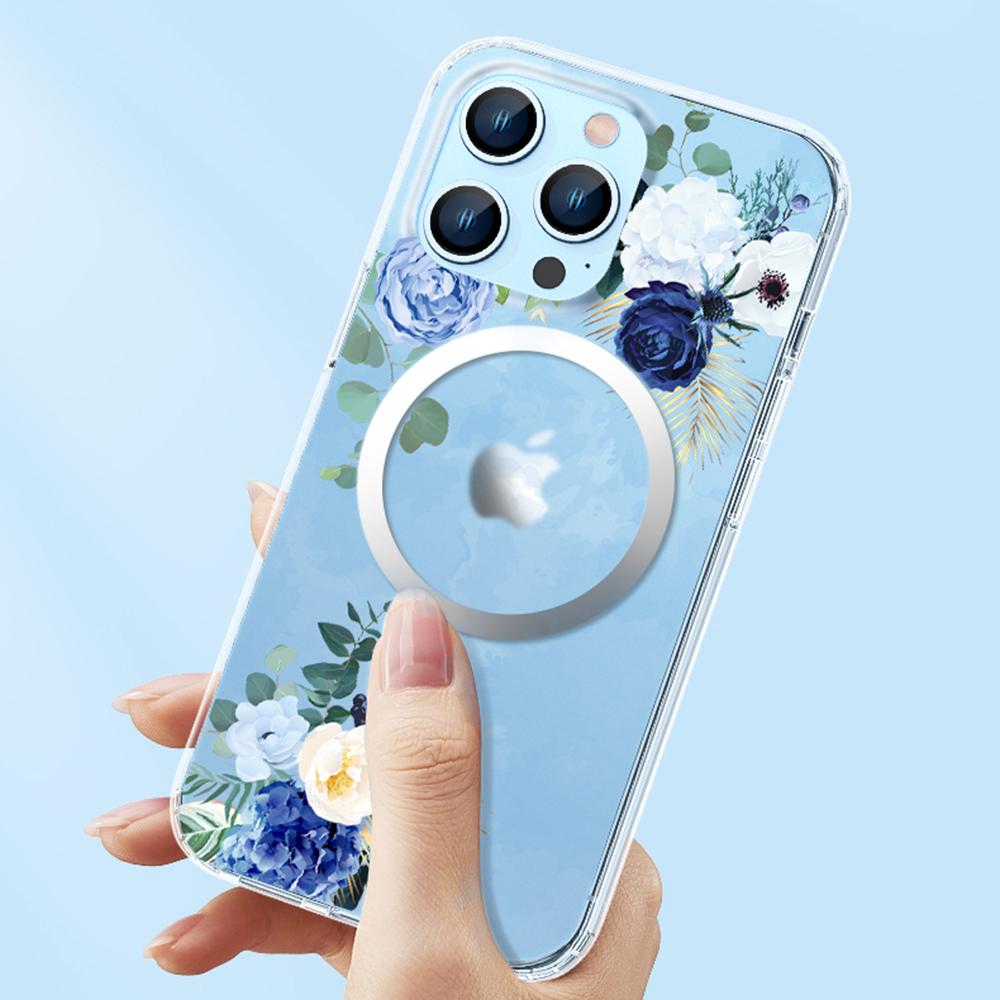 Flower Series for iPhone 15 Pro Case Compatible with Magsafe Matte Phone Cover