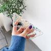 Süße handbemalte Handyhülle mit Blumen für Samsung S25 S24 S22 S21 FE Ultra Klare Silikonhüllen für Samsung Galaxy S23 Plus Ultra Hülle
