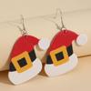 Santa Claus Hat Christmas Earrings - Festive and Simple Studs for Women