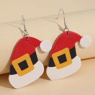 Santa Claus Hat Christmas Earrings - Festive and Simple Studs for Women