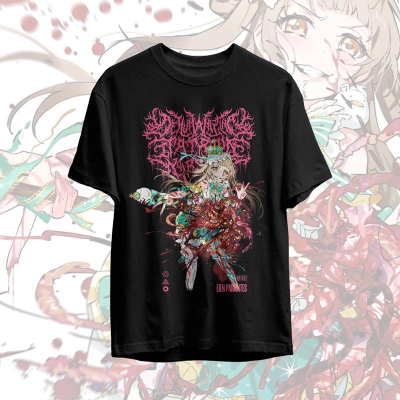 Absurd Artistic Tshirt Cute Girl Extreme Metal Design Tshirt Men and Women Fashionable Cotton Blouse Anime Cute Small Crowd