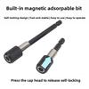 60-150mm Quick Release Hex Extension Rod Set for Electric Drill & Screwdriver