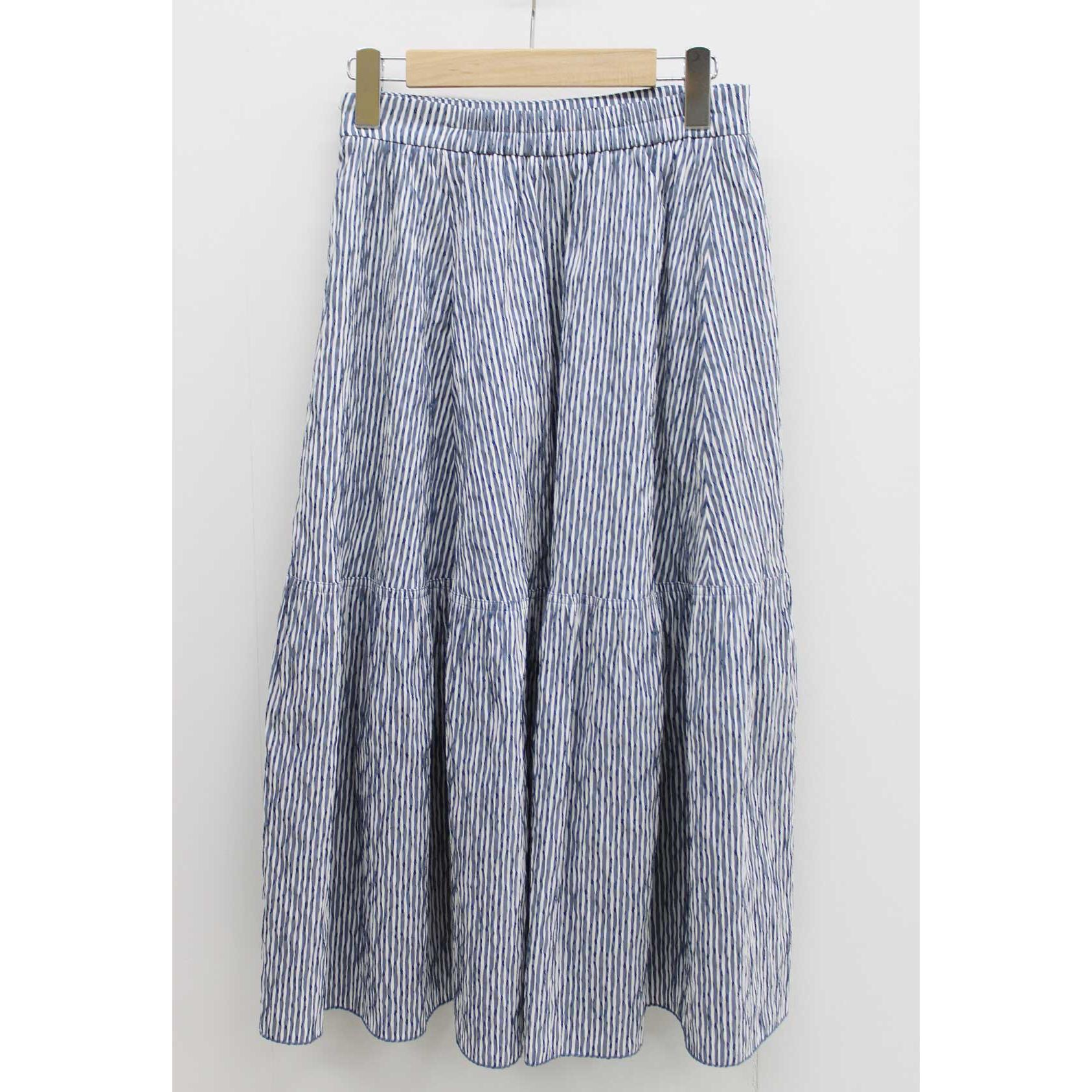 Jena Striped Tiered Skirt Blue/Blue Women s [Used]