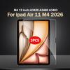 2 Stück Gehärtetes Glas Displayschutzfolie Für ipad Pro Air 13 11 2024 M4 M2 Air 5 4 Pro 12.9 11 M3 M5 2025 2026 Film