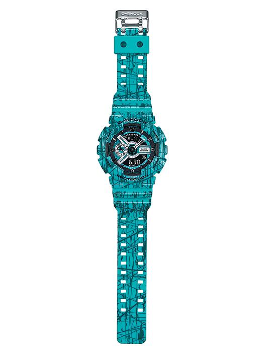 Casio Men's Resin 200M Water Resistant Digital Shock Resistant Quartz Watch GA-110SL-3A