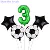 World Cup Decorations with Soccer Birthday Party Decorations, Easy To Use Party Decor, Number Balloons for Sports Theme Party (Light Green) Less