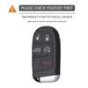 Silicone Car Key Cover Case For Fiat Dodge Ram Charger Journey Durango Jeep Grand Cherokee Chrysler Keyless Fob Shell Holder
