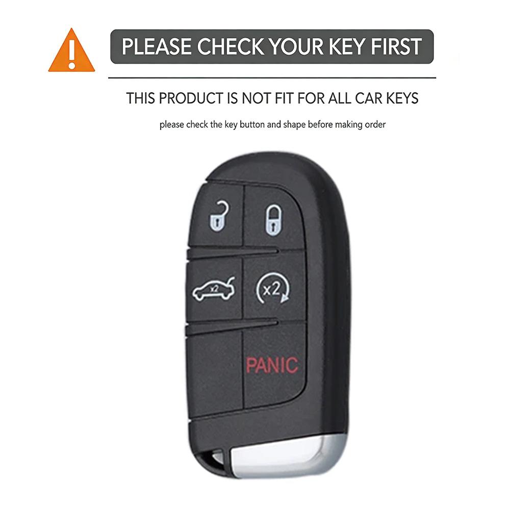 Silicone Car Key Cover Case For Fiat Dodge Ram Charger Journey Durango Jeep Grand Cherokee Chrysler Keyless Fob Shell Holder