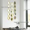 Teardrop Acrylic Mirror Wall Sticker - 3D Self-Adhesive Rhombus Decor for Living Room