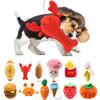 1Pc Pet Toys Fruit Animals Cartoon Dog Toy Stuffed Squeaking Cute Plush Puzzle for Dogs Cat Chew Squeaker Squeaky Toy 1