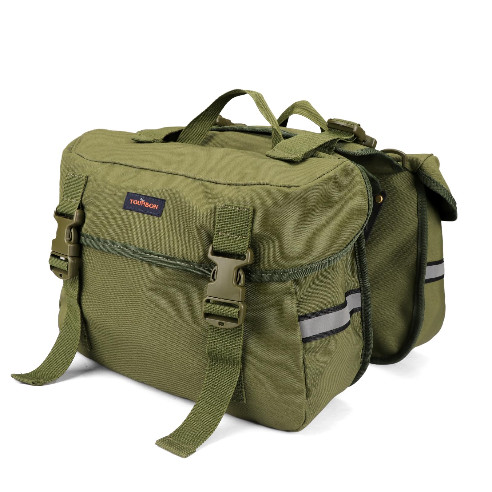 

Tourbon Bicycle Pannier Integrated Rear Cycling Perfect for or Any Occasion Bag, 24L, Bag, Bag, Multifunctional, Commuting, School, зелёный