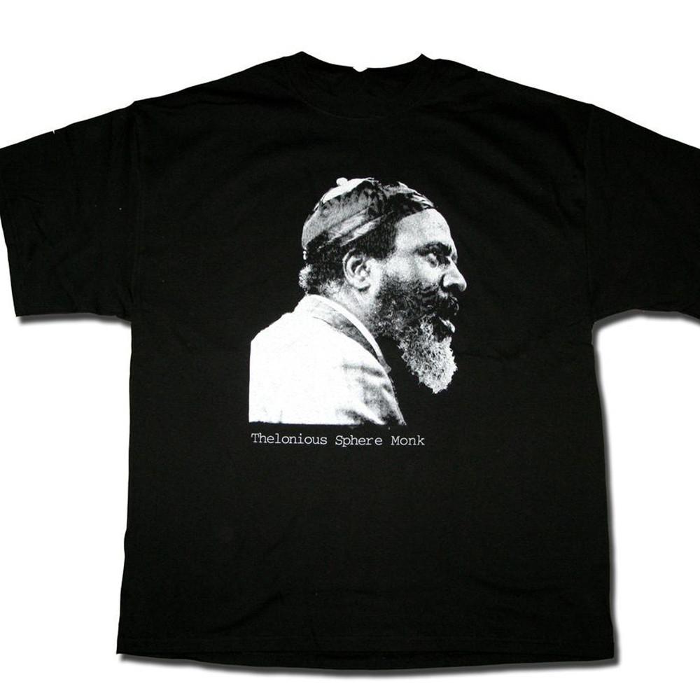 T-shirt nera Thelonious Monk manica corta Tutte le taglie S-5XL adulti XZ777