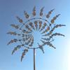 Outdoor Rotating Metal Windmill Sculpture Personalized Irregular Craft Decoration Wind Solar Spinners Yard Garden Decor