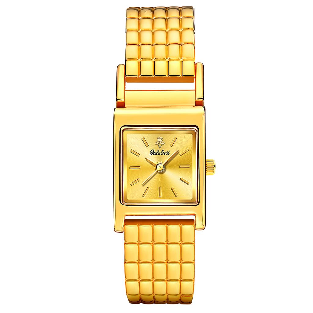 Yalalusi Luxury Square Jane Ladies Watch Light Luxury Gold Women'S Watch Style